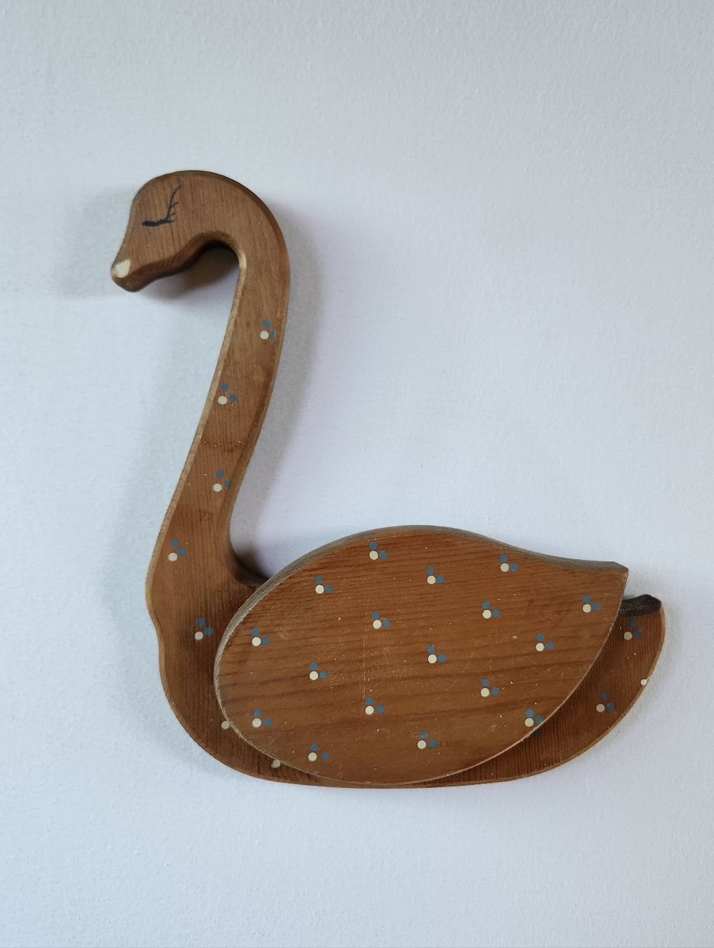 Wooden Cottagecore Swan Goose Grandma Wall Decor Letter Holder
